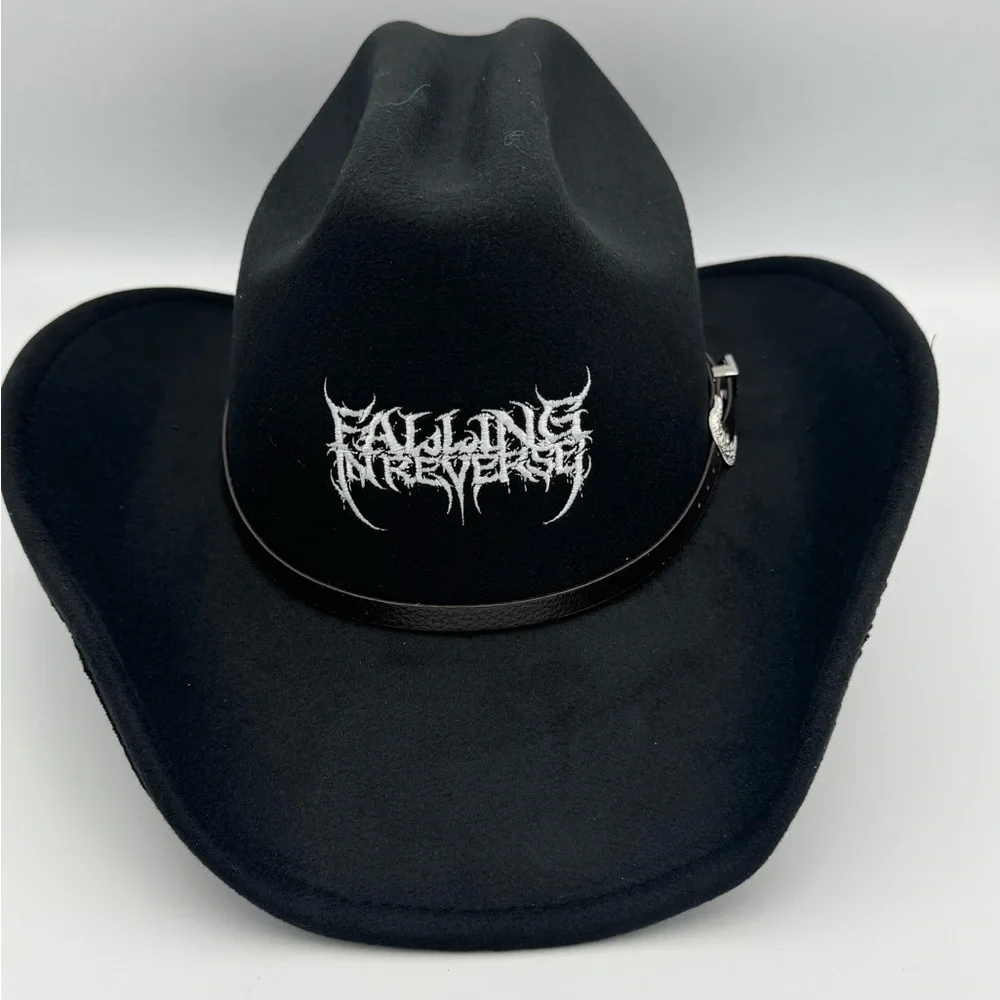 Falling In Reverse Cowboy Hat Ronnie Radke All‎ My Life Tour Merch Black